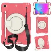 MCC Kids Shockproof Strap iPad 10.2 2019 7th Gen Apple Case Cover Ring [Watermelon Pink]