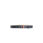 [THOM BROWNE] red white blue loop in pebble grain leather belt Blue