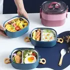 800/1400/2000ml Lunch Boxes Insulated Stackable Portable Airtight Lunch Bento
