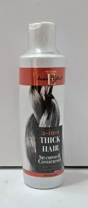 VITAMIN E BEAUTIFUL 2 IN 1 THICK HAIR Restore Shampoo & Conditioner 8oz SEALED