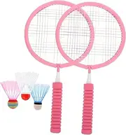 Kisangel Badminton Rackets for Boys and Girls Set Balls Case Enhanced to Serve Sports Toy