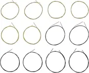 Be In Your Mind 2 Sets 2409 Guitar Strings Bass Section 80/20 Bronze Winding Treble Section Black Nylon Suitable for Classical Guitar Strings