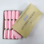 Perial Co Pink Polyester Sewing Thread Pack of 12 for Machine, Hand Sewing