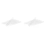 2 x 6pc Wiltshire Reusable Stainless Steel Double Barbeque Skewers Sticks 33cm