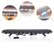 47 LED Emergency Strobe Light Bar Tow Truck Warn Beacon Response Amber/White