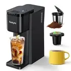 Single Serve Hot and Iced Coffee Maker, One Cup Coffee Machine for K Cup and ...