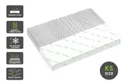 STARRY EUCALYPT 8cm Memory Foam Mattress Topper 7-Zone Graphite King Single