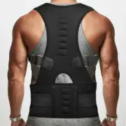 Magnetic Therapy Posture Corrector Brace Back Shoulder Support Size Medium