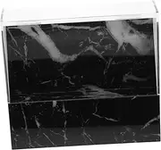 SHERCHPRY Lash Extension Tweezer Holder Plastic Stand with Cover for Organized Storage for Eyelash Extension Supplies Marble Pattern Design