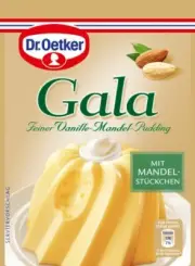 Dr.Oetker Gala Fine Vanille-Mandel-Pudding, 8er Pack (8 x 81 G)
