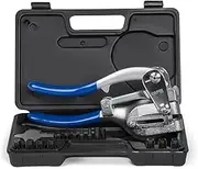 Capri Tools CP21050 21050 Metal Hole Punch Set With Puncher 16 Piece, Black
