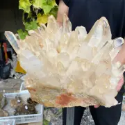 41.8lb Natural Clear White Quartz Crystal Cluster Rough Healing Specimen