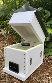 Harvest Honey Your Own BeeHive Perspex Jar Stingless Australian Native Bee +Roof