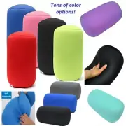 Micro Bead Squishy Hypoallergenic Post Surgery Roll Tube Pillow Solid Color
