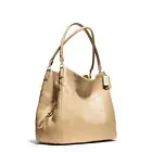 NWT Coach Madison Leather Small Phoebe Shoulder Bag Light Gold Tan F26224