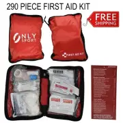 290 piece First Aid Kit Emergency Camping Travel Car Sport Home Hiking Fishing