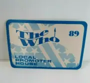 The Who Backstage Pass Original 1989 Kids Are Alright Classic Rock Tour Blue