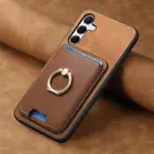 Leather Card Wallet Case Ring Stand Cover For Samsung Galaxy A55 A54 A35 A14 A05