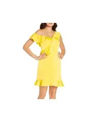 AIDAN AIDAN MATTOX Womens Flutter Sleeve Above The Knee Party A-Line Dress