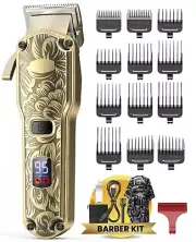 Jack & Rose Cordless Hair Clippers, Mens Hair Clippers, Wireless Clippers for...