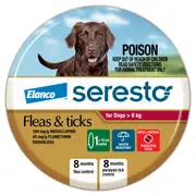 Seresto Tick & Flea Collar Large Dog >8kg 1pk