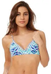 Rip Curl Womens 12 INCA PARADISE FIXED TRI Bikini Top New - GSIQH1 Multico