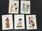 Vintage Greeting Cards by 1776 Heirlooms Litho Greeting Cards Set of 5