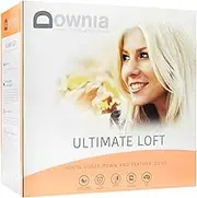 Downia Ultimate Loft White Goose Down and Feather Quilt, White, Single