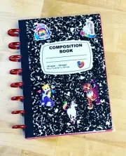 Composition Book with Stickers Cover Set 4 use w/ TUL/Arc (8 disc) Planner
