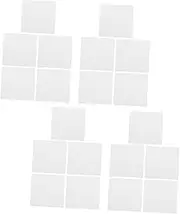 Operitacx Ceramic Fiber Paper Sheets Square Heat Insulation Pad for Microwave Kiln 20pcs Fireproof Fiber Papers for DIY