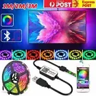 1/5M LED Strip Lights RGB Flexible USB Bluetooth Music Waterproof Lamps TV Room