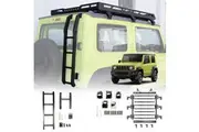 Roof Rack Rear Ladder for Suzuki Jimny 3-Door 2018-2025 Tailgate Step Climbing Multi-Functional Expansion Platform Aluminum Alloy
