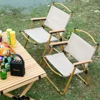 在飛比找樂天市場購物網優惠-戶外折疊椅子便攜式野餐克米特椅超輕釣魚露營用品裝備椅沙灘桌椅