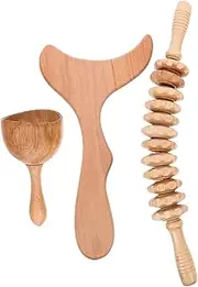 Multipurpose Massage Stick Wood Roller Massager for Body Relaxing Shoulder Back Massager Tool