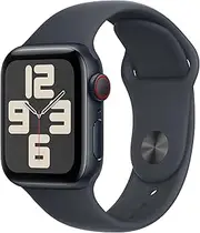 Apple Watch SE [GPS + Cellular 40mm] Midnight Aluminium Case with Midnight Sport Band - S/M