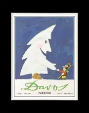 1958 Davos Parsenn - Matted for 11x14 Frame