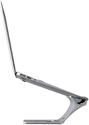 Aluminum Laptop Stand, Geecol Ergonomic Detachable Computer Riser Holder Perfect Heat Dissipation for MacBook, Compatible with 10-15.6" Laptops DELL, ThinkPad, HP, Silver Color