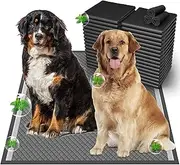 Activated Charcoal Pee Pads for Dogs, 37"x54", 50 Count, Extra Large, Super Absorbent, Leakproof, Odor Resistant, Disposable Puppy Pads, Pet Training Pads