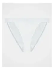 [Bendon] Cotton Logo Tanga in White