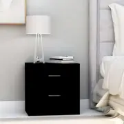 Bedside Cabinets 2 pcs Black 40x30x40 cm Chipboard
