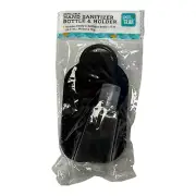 28 pcs Hand Sanitizer Bottle & Holder Refillable 1 oz DIY Crafts Gifts HTV Black
