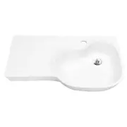 Gentec Sterisan 710mm Anti-Microbial Wall-Mounted Bathroom Basin Sink Left-Shelf