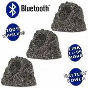 Theater Solutions Wireless 180W Rechargeable Bluetooth Rock 3 Speaker Set Grey