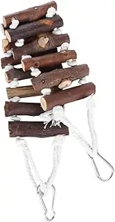 BESPORTBLE 1PC Parrot Bridge Funny Bird Hanging Ladder for Parrots Cockatoos and Lovebirds Multi Purpose Natural Chewing Hammock for Home and Balcony Wide