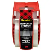 Scotch Reinforced Strength Shipping Strapping Tape with Dispenser, 1 Ea