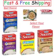 Success Boil-in-Bag Rice, Quick Rice Meals, 14-Ounce Box, Select Your Flavor.