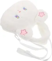 [COLLBATH] Cute Girls Plush Shoulder Bag Girls' Rabbit Cartoon Purse Fashionable Children's