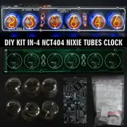 DIY KIT IN-4 Nixie Tubes Clock [with options] 12/24H Slot Machine BLACK BOARDS