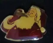 COCA-COLA HADDON SUNDBLOM SANTA DRINKING A COKE LAPEL PIN