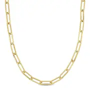 Original AMOUR 4.3mm Paperclip Chain Necklace In 14K Yellow Gold, 24 In